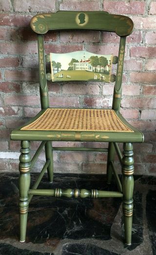 L.  Hitchcock Signed Lmt.  Ed.  Presidential George Washington Mt.  Vernon Side Chair Ex