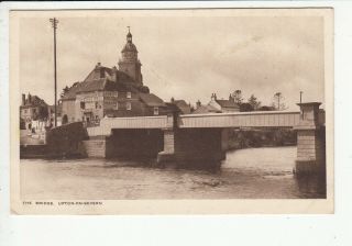 The Bridge - Upton - On - Severn Vintage Postcard