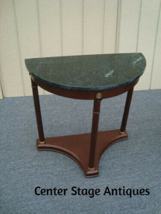 61298 Bombay Furniture Marble Top Console Hall Table Stand