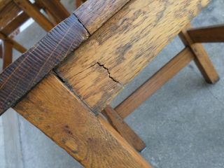 Antique Set 4 Matching Mission Oak Chairs by Limbert Arts & Craft Stickley Era 3