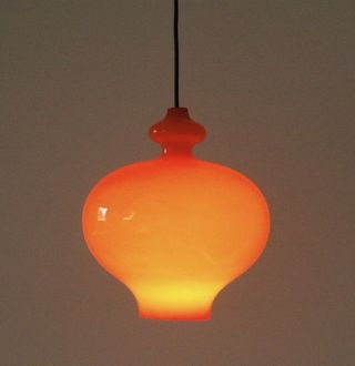 Vintage Swedish glass pendant light by Hans Agne Jakobsson,  AB Markaryd,  lamp 2