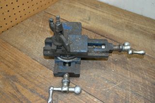 L1033 - Vintage Craftsman Lathe Compound Cross Slide Tool Rest w/Post & Holder 3