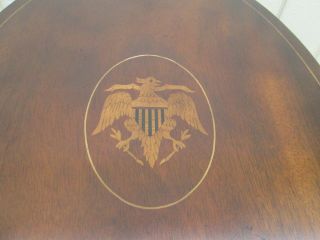 57111 Inlaid Phoenix EAGLE Federal Tilt Top Lamp Table Stand 5