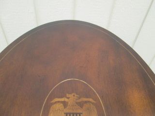 57111 Inlaid Phoenix EAGLE Federal Tilt Top Lamp Table Stand 6