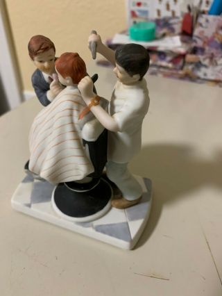 Norman Rockwell Ceramic Figurine “ First Haircut ” by The Norman Rockwell Museum 2