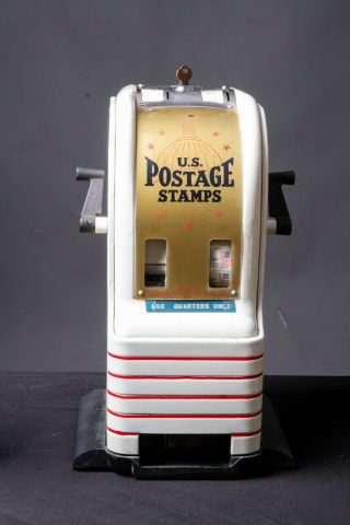 Vintage Us Postage Stamp Counter Top Vending Machine - Quarter Machine