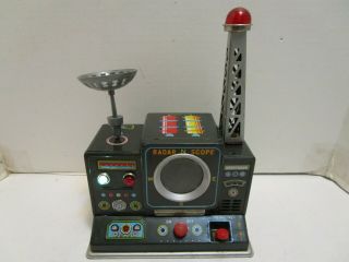 Rare Vintage Mt Modern Toys Japan Tin Battery Operated Radar N Scope