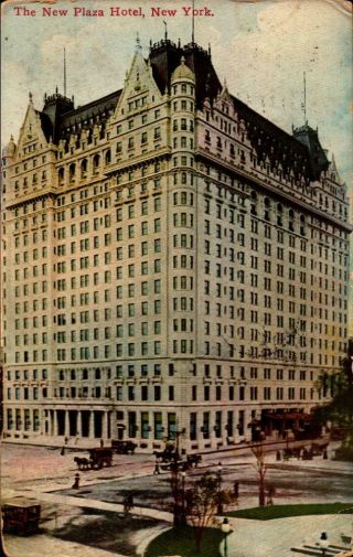Vintage Postcard - The Plaza Hotel,  York,  Ny Bk26