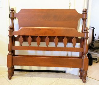 Mid - Century Heywood Wakefield Old Colony Birch Twin Bed Frames 2
