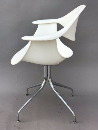 GEORGE NELSON HERMAN MILLER SWAG LEG CHAIR - SIGNED - MID CENTURY MODERN EAMES 4