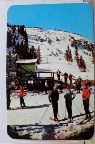 Colorado Co Berthoud Pass Twin Chair Ski Lift Summit Postcard Old Vintage Card