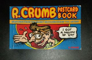 R Crumb Postcard Book Rare Robert Crumb Zap Underground Comix