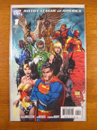 Wow Justice League Of America 1 Signed/numbered By Michael Turner