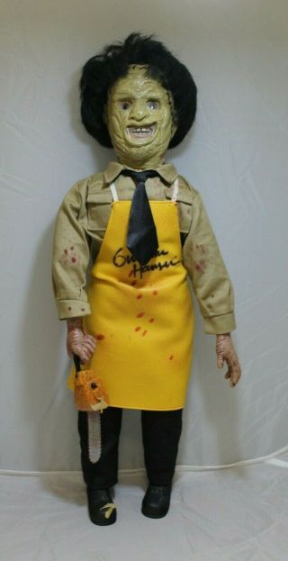 Vintage Leatherface The Texas Chainsaw Massacre 18 " Figure Horror Gunnar Signed