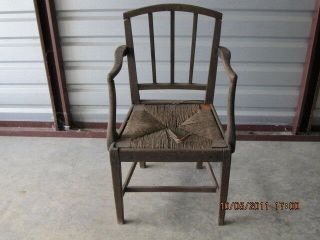 English Regency Dining Room Chairs With Rush Bottoms Need Restoration