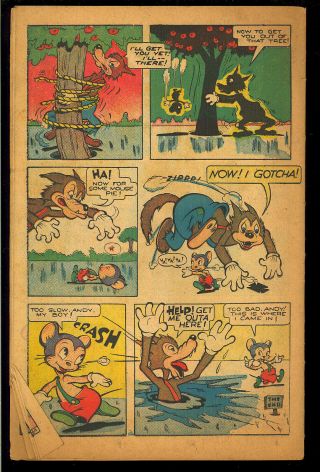 Mighty Mouse Comics 1 (Coverless & Missing Pages) Golden Age Timely 1946 2