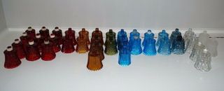 Vintage Glass Peg Wall Votive Candle Holders - Red - Blue - Clear - Amber - Green - Frosted