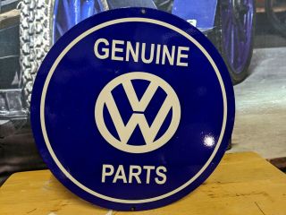 Old Vintage Volkswagen Service Porcelain Enamel Metal Sign Vw Car Dealership