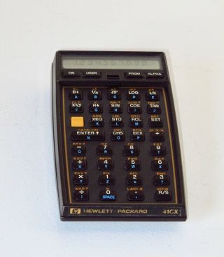 Vintage HP 41CX Hewlett Packard Calculator with Case in 3
