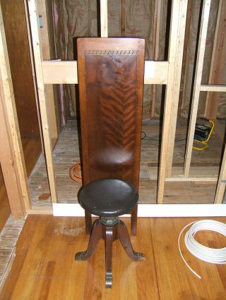Antique Wooden Exam Chair Physician Doctor Ent