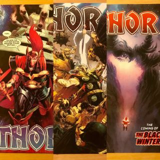 Thor (2020) - 2,  3,  4 - All 2nd Prints - Vf,  Donnie Cates - Black Winter