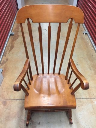Vintage Tell City Furniture Andover Maple Rocking Chair - Full Size Adult