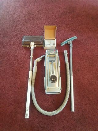 Vintage Electrolux Model 1505 Canister Vacuum W/power Nozzle,  Attachments