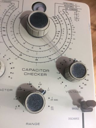 Vtg Heathkit It - 28 Capacitor Checker Tester Electronic Test Magic Eye Powers On