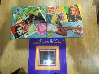 Jerry Lee Lewis X 3 Lp’s Rare Volumes 1 & 2 And Golden Hits Volume 1 - Nm Vinyl