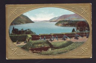 Old Vintage 1910 Postcard Of Hudson River York Ny