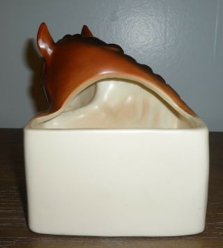 Vintage Napcoware Japan Horse Head Mare & Foal Ceramic Planter Vase C8845 Tagged 3