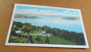 Lake Bomoseen,  Vermont - - [old Postcard - Early 1900] - - Aerial View Of Lake