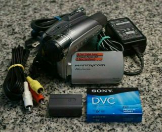 Vtg Sony Dcr - Hc26 Handycam Mini Dv Camcorder Ntsc 20x W/