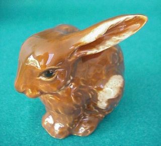 Vintage Goebel W.  Germany Brown & White Bunny Rabbit Figurine 34 - 809 - 09 25