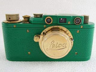 Leica Ii (d) Luftwaffe Wwii Vintage Russian Rf 35mm Green Camera