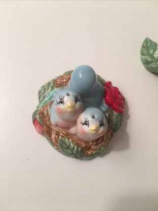 Vintage Blue Bird Mom And Baby Salt And Pepper Shakers 2