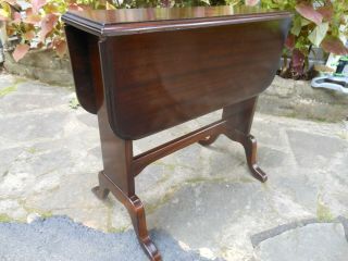 Wonderful Old Solid Mahogany Double Drop Leaf Twist Top Table From England
