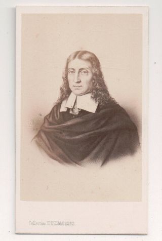 Vintage Cdv John Milton English Poet,  Man Of Letters E.  Desmaisons Photo