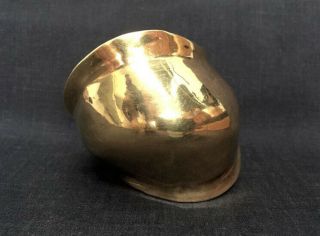 Robert Lee Morris Polished Brass Cuff Bracelet 2 - 3/4 " Wide Rare Vtg Euc