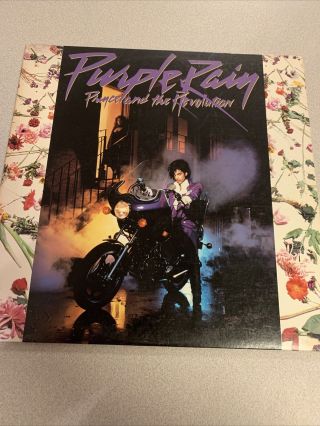 Prince & Revolution Purple Rain 1984 Vinyl Record Lp 1st Press Og Inner Vg/vg