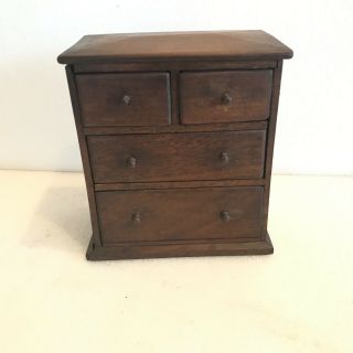 Apprentice Chest Of Miniature Mahogany Drawers