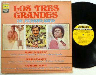Los Tres Grandes De Puerto Rico Lp Latin Vg,  Vinyl Odilio Gonzalez 5322