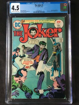 The Joker 1 5/1975 Cgc 4.  5 - Off - White/white Pages