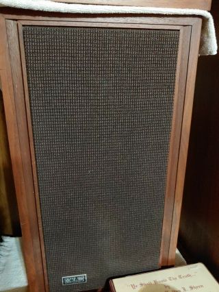 Vintage Klh Speakers Model Twenty - Three 23 Walnut