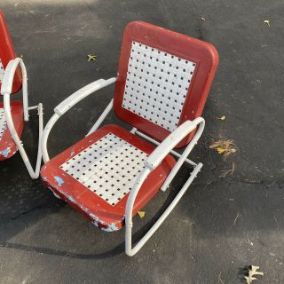 Vintage Metal Lawn Chairs Metal Patio Chair.  Local Pick Up 2
