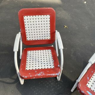 Vintage Metal Lawn Chairs Metal Patio Chair.  Local Pick Up 3