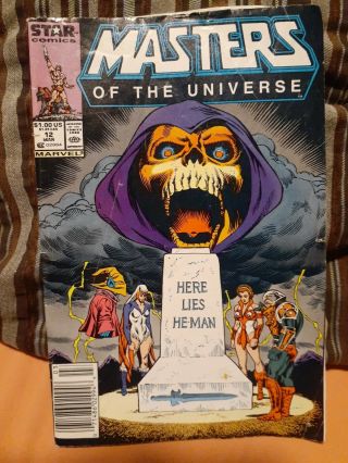 Masters Of The Universe 12 Mar (1987) Marvel Comics F/vf Here Lies He - Man