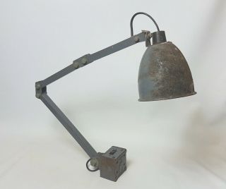 Vintage Memlite Machinist Engineers Angle Lamp Industrial All Metal