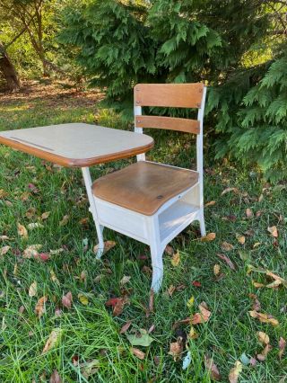 Vintage Child/student Elementary School Desk Chair Mid Century -