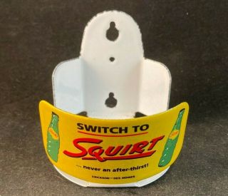 Vintage Switch To Squirt String Twine Holder Porcelain Rare Old Advertising Sign